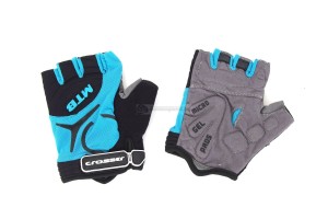 CROSSER Rukavice CROSSER CG-501 SHORT FINGER black/blue XL