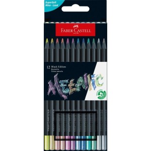 FABER CASTELL Drvene bojice1/12 black edition metallic 116415