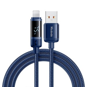 MCDODO Kabal CA-5001 DIGITAL DISPLAY 12W/ USB na Lightning/ 1/2m/ plava