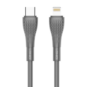 LDNIO USB data kabal LC671 Type-C na Lightning 1m/ crna