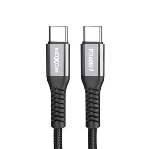 MOXOM USB data kabal MX-CB235 PD 60W Type-C na Type-C 1m/ crna