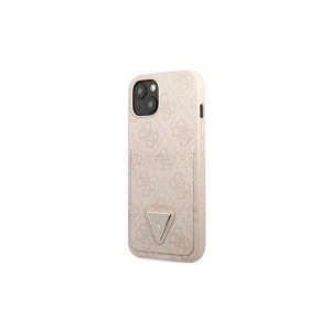 GUESS Futrola za iPhone 13 pink Triangle Logo Cardslot