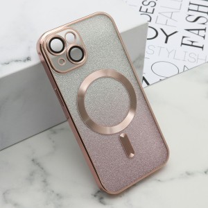 Futrola Glitter Magsafe za iPhone 15/ roze