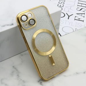Futrola Glitter Magsafe za iPhone 15 / zlatna
