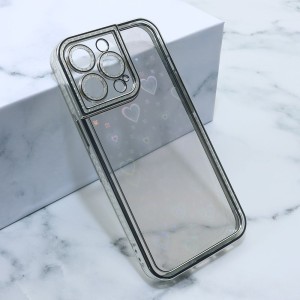Futrola Heart za iPhone 13 Pro/ srebrna
