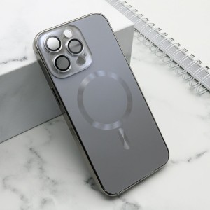 Futrola Elegant Metal Magsafe za iPhone 15 Pro Max/ siva