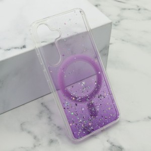 Maska Simple Sparkle MagSafe za Samsung S921B Galaxy S24 5G/ ljubičasta