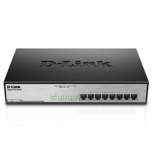 D-LINK 8-Port Desktop Gigabit Max PoE Switch - DGS-1008MP