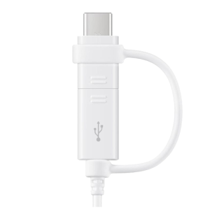SAMSUNG USB kabl MicroB+Tip-C 1.5m (Beli)- EP-DG930DWEGWW