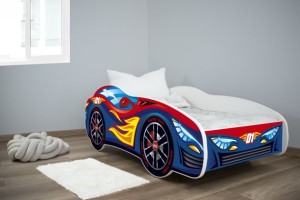 Dečiji krevet 140x70cm (Trkački auto)  RED BLUE