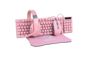 MARVO CM370 PINK Tastatura+Miš+Slušalice