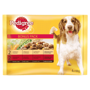 Pedigree Multipack Adult Piletina i Govedina, 4 x 100 g