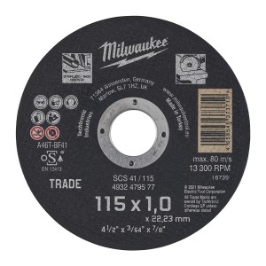 MILWAUKEE Rezni disk za metal 115 x 1 x 22.2 mm