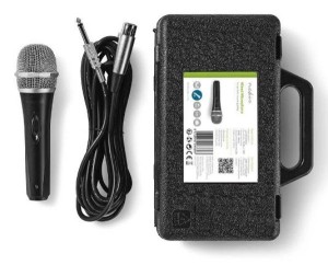 NEDIS Mikrofon/ sa koferom/ MPWD50CBK/ 6.35mm/ 5m