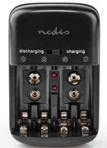 NEDIS Punjač baterija AA/AAA/9V/ BACH07/ LED indikator
