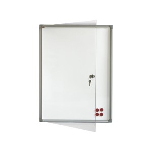 Tabla oglasna 2x3 GS46 6xA4 bela magnetna/sa vratima i ključem  73X68