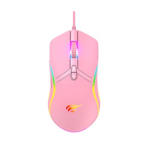 HAVIT MS1026 USB Pink Gejmerski žičani miš
