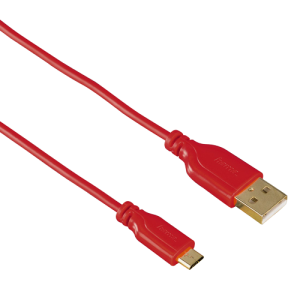 HAMA Micro USB kabl, Flexi-Slim DS, 0.75m (Crveni) - 00135703
