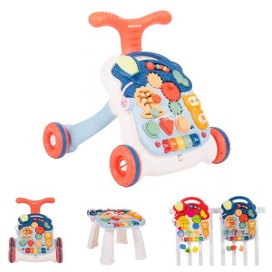 Kikka Boo Guralica za bebe WALK 'N' LEARN 3u1 Plava