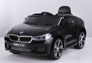 Dečiji automobil na akumulator, Licencirani BMW GT 12V - Crni (SM-24010)