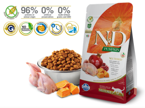 N&D Suva hrana Cat Pumpkin Neutered Quail-Pomegranate 5 kg