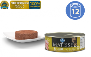 Matisse Cat Mousse Vlažna hrana Rabbit 85g x 12kom pakovanje