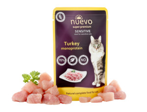 Nuevo SOS Sensitive Ćuretina monoprotein Vlažna hrana za mačku 85g