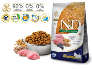 N&D Suva hrana LG Mini Adult Lamb&Bleuberry 800 g