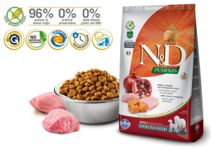 N&D Suva hrana Pumpkin Medium&Maxi Adult Chicken&Pomegranate 2,5 kg