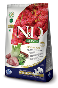 N&D Suva hrana Quinoa Digestion Lamb, Fennel, Mint-Artichoke 2,5 kg