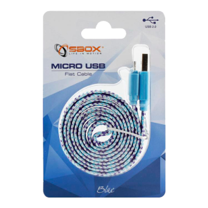 S-BOX Micro USB kabl, 1m (Plavi) - 898