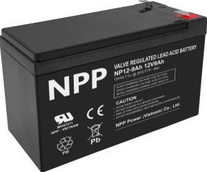 NPP AGM BATTERY C20=9AH T1 151x65x94x100 2,5KG BLACK (NP12V-9Ah)