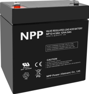 NPP NP12V-4.5Ah, AGM BATTERY, C20=4.5AH, T1, 90x70x101x107, 1,5KG, BLACK (NPP NP12/4,5Ah)