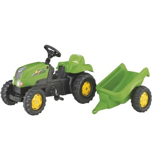 RollyToys Traktor na pedale sa prikolicom zeleni (012169)