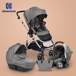 Kolica Thea 3in1 set sa autosedištem i tvrdom korpom Light Grey (KKB21111)