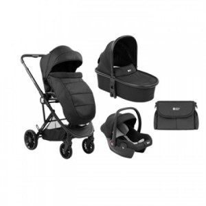 KikkaBoo kolica cherie 3in1 set sa autosedištem i tvrdom korpom black (KKB10185)