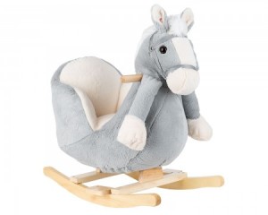 KikkaBoo njihalica ljuljaška sa sedištem i muzikom horse grey (KKB40005)
