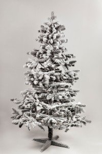 Novogodišnja Kraljevska snežna jelka sa belim vrhom iglica 150 cm (21438)