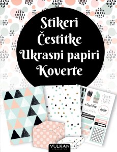 Stikeri/ čestitke/ ukrasni papir/ koverte