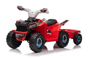 ATV na baterije sa prikolicom crveni (TS-039AT CR)