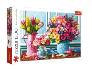 Trefl Puzzle Slagalica Flowers in vases 1500 kom (26157)