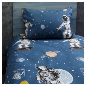 STEFAN 151-1311 Dečija posteljina Plavi astronaut 140 x 200 cm