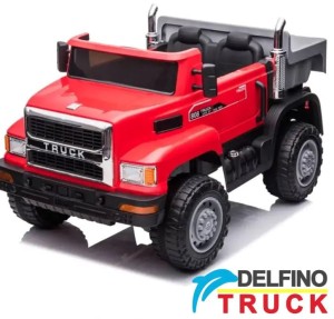 Kamion kiper na akumulator za decu Delfino Truck 4x4 Crveni (DEL-6199-R)