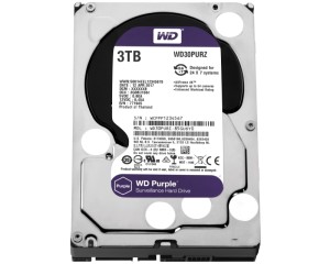 WD 3TB 3.5" SATA III 64MB IntelliPower WD30PURZ Purple