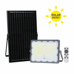 Solarni LED reflektor 100W 6500K sa daljinskim upravljačem