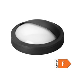 LED brodska lampa 18W okrugla crna