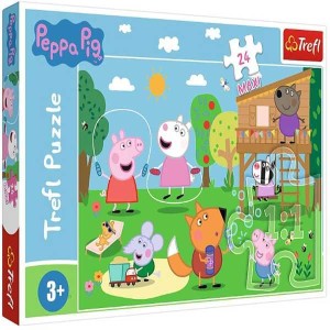 TREFL Puzzle - Fun in the Grass/Pepa Pig - 24 maxi veličina puzzli