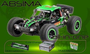 ABSIMA 1:10 EP Desert Buggy ADB 1.4 Green 4WD RTR - Komplet Set