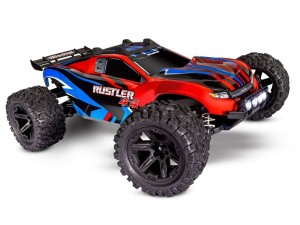 Traxxas Rustler 4x4 XL-5 Power Bundle - Red with LED