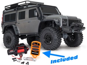 Traxxas TRX-4 Land Rover Defender 110 with Winch - Silver